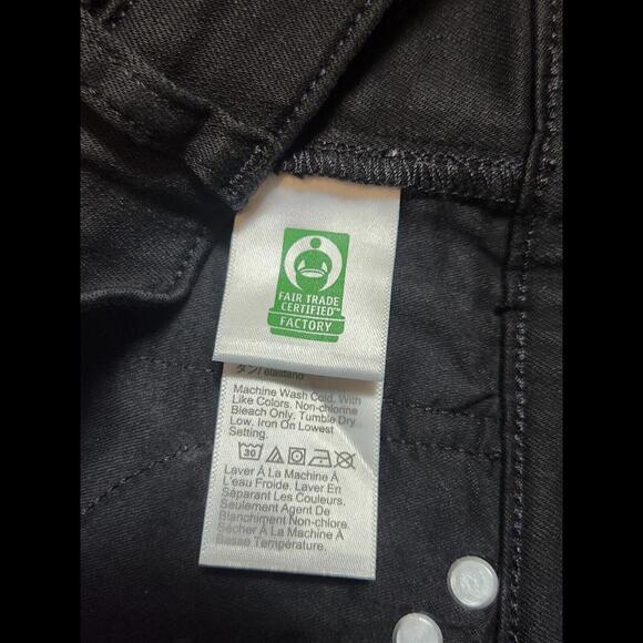 J Crew 9" Mid Rise Vintage Slim Straight Jeans in Charcoal Black Gray Wash Sz 25 - Picture 9 of 12